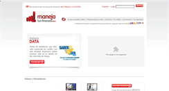 Desktop Screenshot of manejatusfinanzas.com