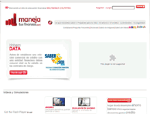 Tablet Screenshot of manejatusfinanzas.com
